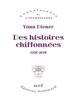 cover image of Des histoires chiffonnées (1938-2018)